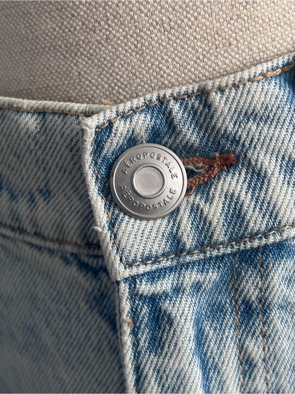 Distressed Light Wash Women’s Mom Jean - Picture 4 of 10